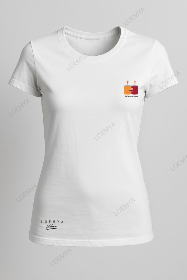 t-shirt Roma giallorossi happymug - Sei la mia lupa - immagine 3