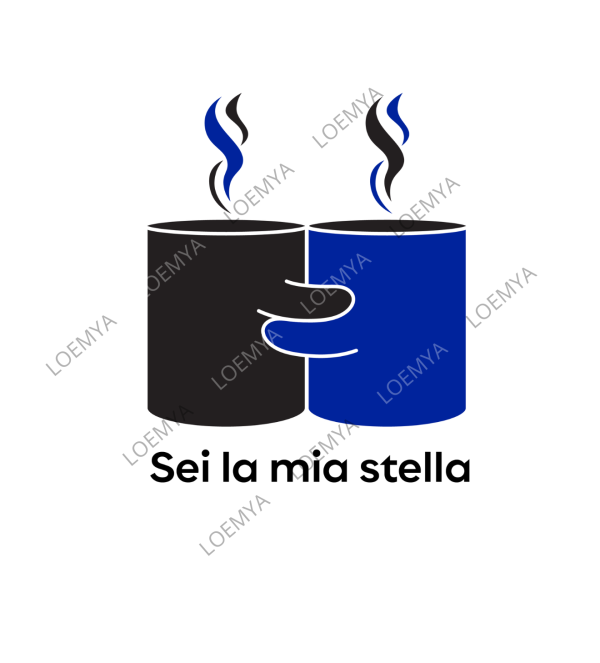 t-shirt Milano nerazzurri happymug - Sei la mia stella - immagine 2