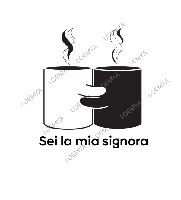t-shirt Torino bianconeri happymug - Sei la mia signora - immagine 2