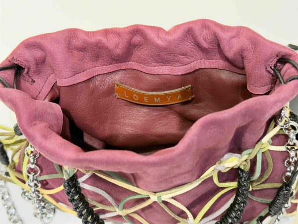 Netbag Pelle borgogna - immagine 6