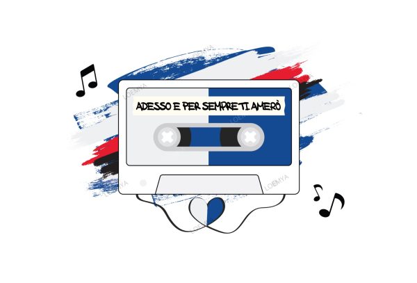 t-shirt Genova blucerchiati Tape - Adesso e per sempre ti amerò - immagine 2