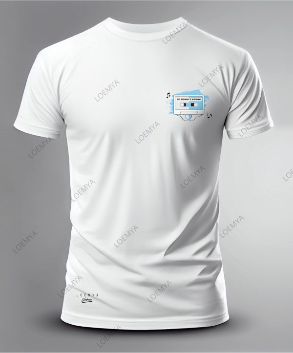 t-shirt Roma Biancazzurri Tape - Sto gridando ti sostengo