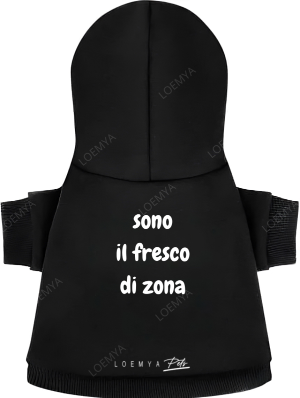felpa pet fresco di zona