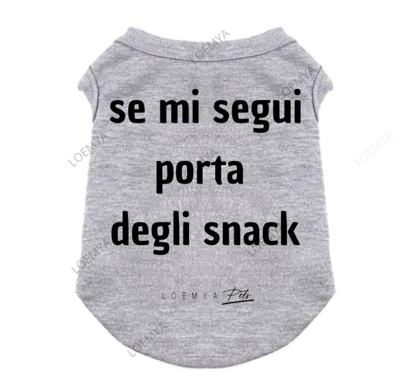 shirt pet snack