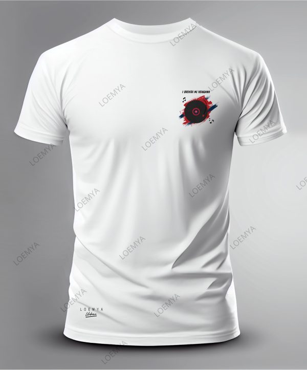 t-shirt Genova rossoblu vinile - I brividi mi vengono - immagine 2