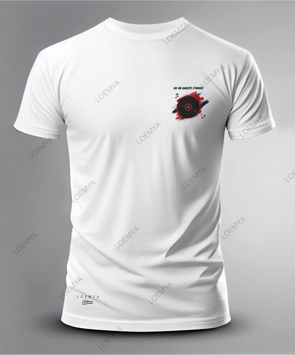 t-shirt Genova rossoblu vinile - I brividi mi vengono