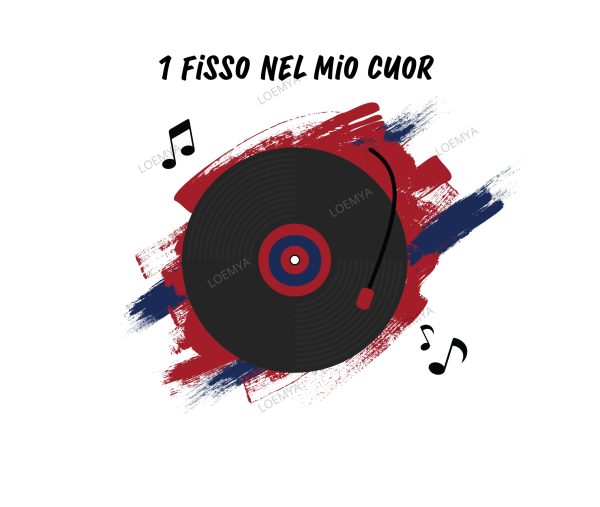 t-shirt Bologna vinile - Uno fisso nel mio cuor - immagine 3
