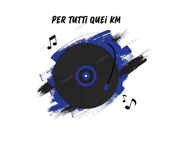 t-shirt Milano nerazzurri vinile - Per tutti quei km - immagine 2