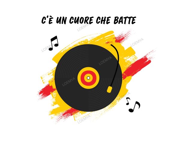 t-shirt Lecce Vinile - Cuore che batte - immagine 2