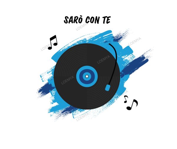 t-shirt Napoli vinile - Sarò con te - immagine 2
