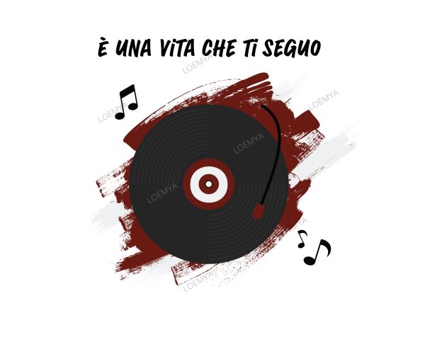 t-shirt Salerno vinile - E' una vita che ti seguo - immagine 3