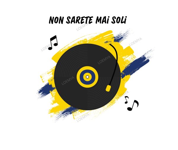 t-shirt Verona vinile - Non sarete mai soli - immagine 2