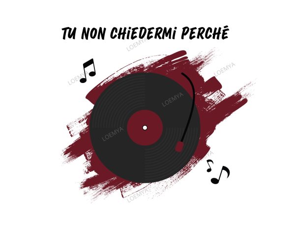 t-shirt Torino granata vinile - Tu non chiedermi perché - immagine 2