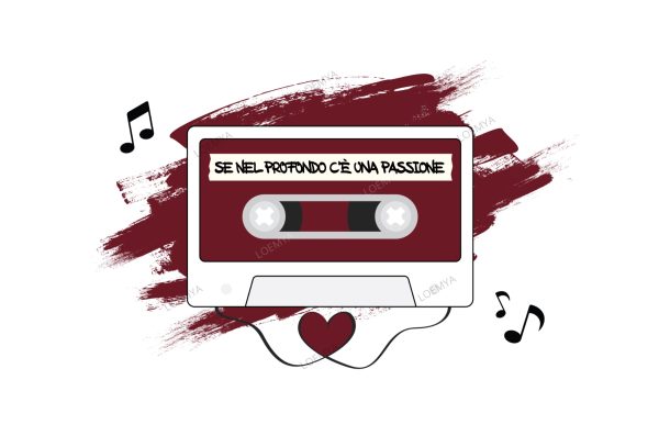 t-shirt Torino granata Tape - Se nel profondo c'è una passione - immagine 2
