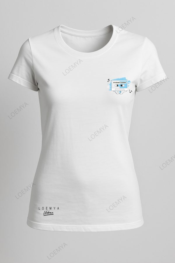 t-shirt Roma Biancazzurri Tape - Sto gridando ti sostengo - immagine 3