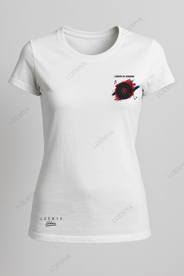 t-shirt Genova rossoblu vinile - I brividi mi vengono - immagine 5