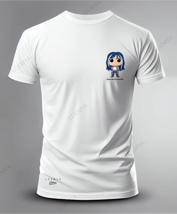 t-shirt Genova blucerchiati Fan Pop - immagine 2