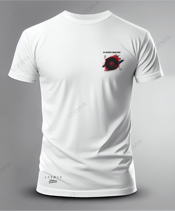t-shirt Cagliari vinile - Mi ricordo ragazzino