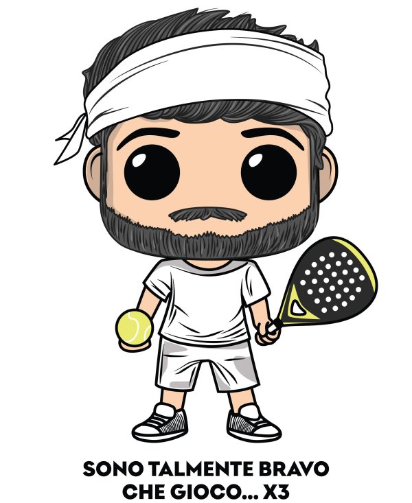 t-shirt Padel x3 - immagine 4