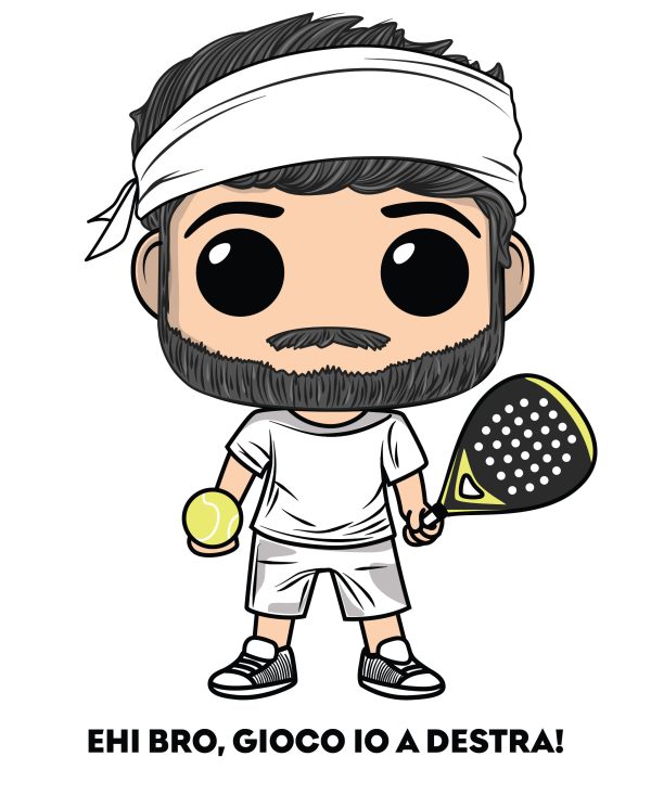 t-shirt Padel destra