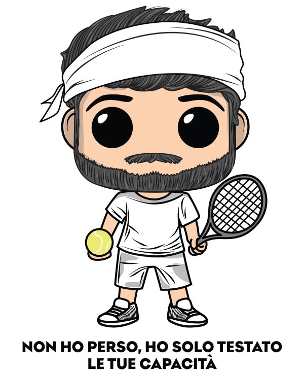 t-shirt Tennis Testato capacità - immagine 5