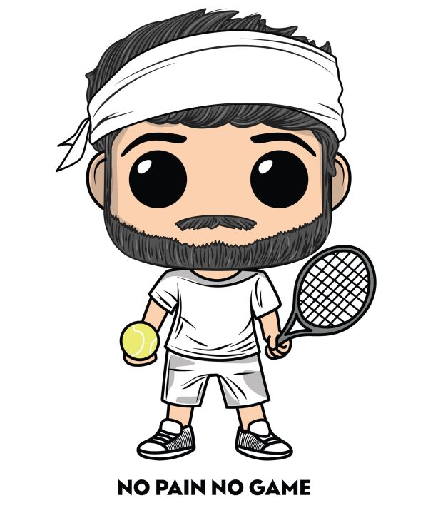 t-shirt Tennis No Pain no Game