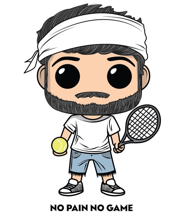 t-shirt Tennis No Pain no Game - immagine 3