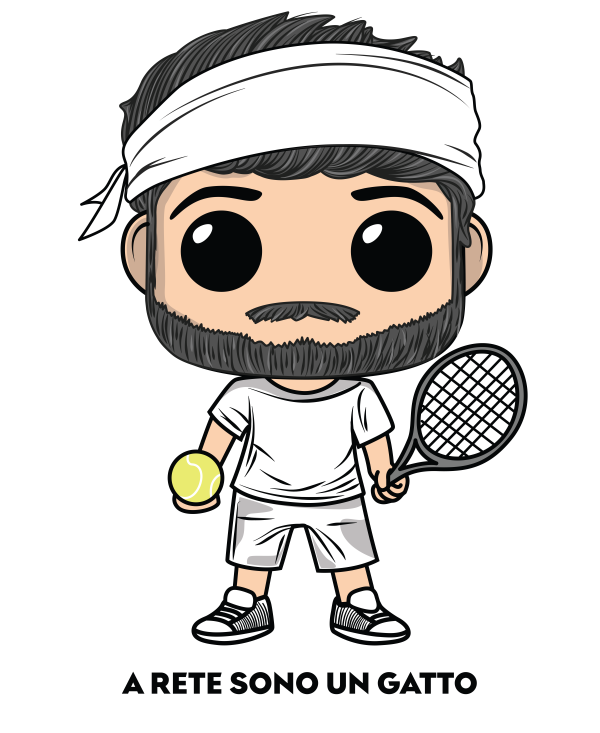 t-shirt Tennis Gatto