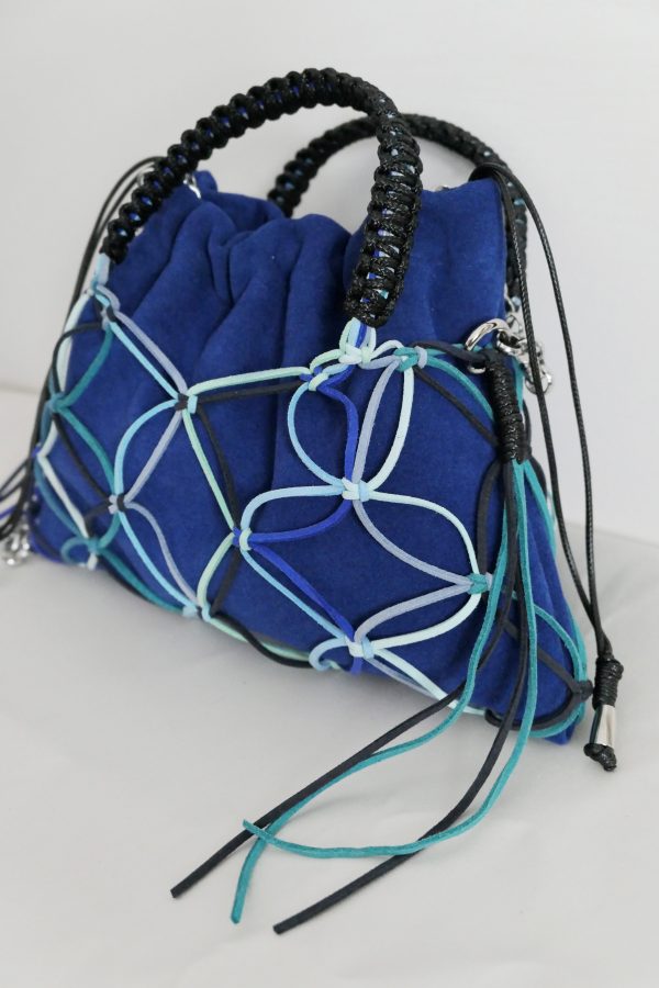 Netbag pelle Blu Royal - immagine 3
